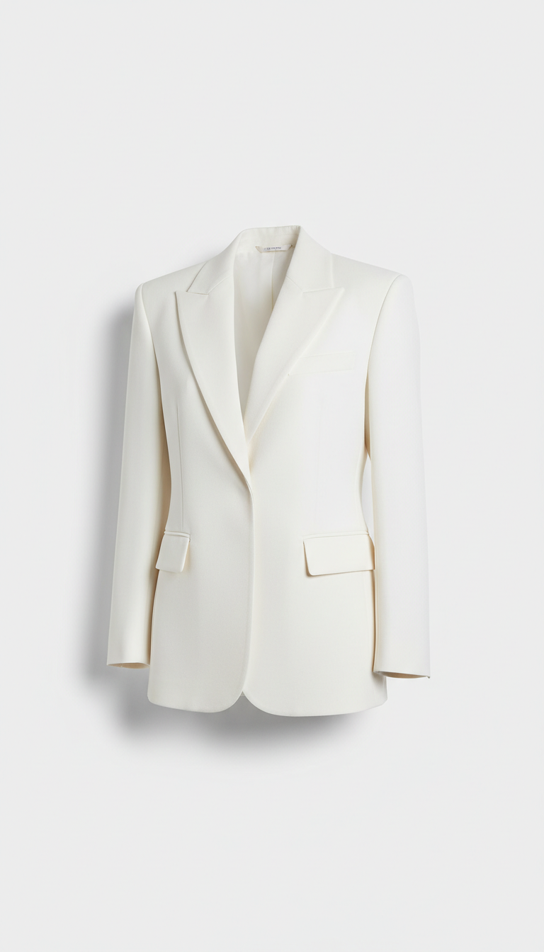 Porcelain White Tailored Blazer